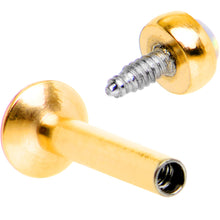 Load image into Gallery viewer, 1/4 Synthetic Opal Gold Internal Thread Daith Cartilage Tragus
