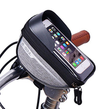 Load image into Gallery viewer, Cycling Bicycle Bike Head Tube Handlebar Cell Mobile Phone Bag Case Holder Screen Phone Mount Bags Case Bag Bicycle Bag Waterproof Bike Phone Mount Top Tube Bag Bike Phone Case Holder Accessories Cycling Pouch Compatible With Smartphones
