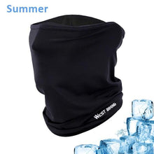 将图片加载到图库查看器，Cycling Headwear Winter Men Anti-sweat Breathable Cycling Face Cover Running Bicycle Bandana Sports Scarf Headband Neck Gaiter Face Mask Scarf Dust Sun Protection Cool Lightweight Windproof Breathable Fishing Hiking Running Cycling
