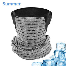 将图片加载到图库查看器，Cycling Headwear Winter Men Anti-sweat Breathable Cycling Face Cover Running Bicycle Bandana Sports Scarf Headband Neck Gaiter Face Mask Scarf Dust Sun Protection Cool Lightweight Windproof Breathable Fishing Hiking Running Cycling
