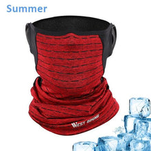 将图片加载到图库查看器，Cycling Headwear Winter Men Anti-sweat Breathable Cycling Face Cover Running Bicycle Bandana Sports Scarf Headband Neck Gaiter Face Mask Scarf Dust Sun Protection Cool Lightweight Windproof Breathable Fishing Hiking Running Cycling
