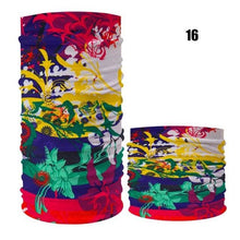 将图片加载到图库查看器，Cycling Mask Outdoor Sports Magic Head Scarf Printing Headband Bike Wrist Band Bandana for Windproof Sunscreen Bike Masks Bandanas Women Men Neck Gaiter Cover Turban Multipurpose Balaclava Elastic UV Face Shields for Women
