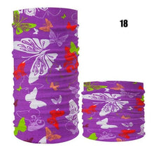 将图片加载到图库查看器，Cycling Mask Outdoor Sports Magic Head Scarf Printing Headband Bike Wrist Band Bandana for Windproof Sunscreen Bike Masks Bandanas Women Men Neck Gaiter Cover Turban Multipurpose Balaclava Elastic UV Face Shields for Women
