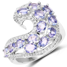 Load image into Gallery viewer, 2.21 Carat Genuine Tanzanite .925 Sterling Silver Ring
