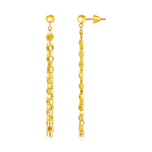 Load image into Gallery viewer, 14k Yellow Gold Polished Drop Earrings
