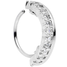 Load image into Gallery viewer, 20G Clear CZ Gem Sleek Seamless Circular Ring
