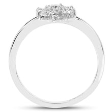 Load image into Gallery viewer, 0.18 Carat Genuine White Diamond 14K White Gold Ring (E-F-G Color, SI Clarity)

