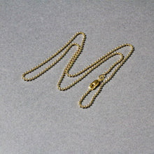 Load image into Gallery viewer, 14k Yellow Gold Bead Chain 1.5mm

