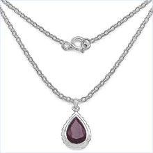 Load image into Gallery viewer, 14.10 Carat Genuine Ruby .925 Sterling Silver Pendant
