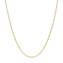 将图片加载到图库查看器，14k Yellow Gold Round Cable Link Chain 1.3mm
