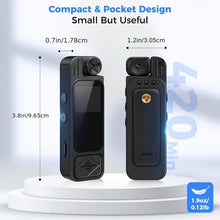 将图片加载到图库查看器，Premium Portable Body Camera Recorder – HD, SD Card Compatible
