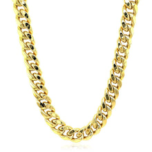 Load image into Gallery viewer, 9.15mm 10k Yellow Gold Semi Solid Miami Cuban Chain
