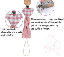将图片加载到图库查看器，Handmade Modern Unique Baby Pacifier Chain Clip Cotton Cloth Plush Animal Toys Soother Nipples Holder For Baby
