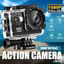 Load image into Gallery viewer, Ultra HD 1080P Action Camera – 140° Wide Angle, Fisheye Lens, LCD Display
