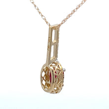 Load image into Gallery viewer, .45ct Ruby Diamond Fashion Pendants 10KT Yellow Gold
