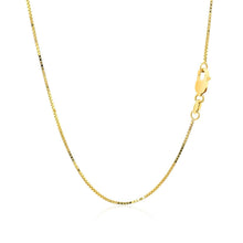 将图片加载到图库查看器，18k Yellow Gold Box Chain 0.8mm
