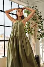 将图片加载到图库查看器，New Summer Crisscross Wide Strap Drawstring Detail Midi Dress For Women – Chic, Sophisticated, Adjustable, Perfect Dress for Casual to Semi-Formal Occasions
