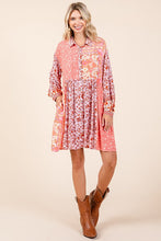 Load image into Gallery viewer, New Summer Floral Tie Waist Flutter Sleeve Tiered Dress – Feminine, Elegant, Cheerful, Bohemian Chic, Flowy &amp; Graceful, Lightweight Rayon-Linen Blend Dress
