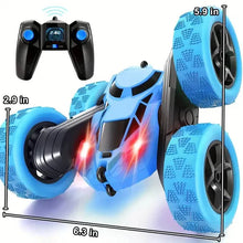 Load image into Gallery viewer, RC Remote Control Car – 4WD, 360° Flip Stunt, LED Lights, Ages 6+
