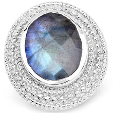 Load image into Gallery viewer, 7.00 Carat Genuine Labradorite .925 Sterling Silver Ring
