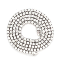 Load image into Gallery viewer, 6.85ct Moissanite Tennis Necklace Sterling Silver
