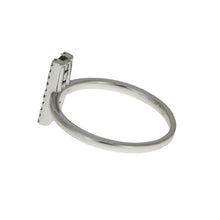 将图片加载到图库查看器，.25ct Emerald Diamond Ring 14KT White Gold
