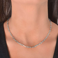 Load image into Gallery viewer, Dainty Paperclip Layering Chains in Sterling Silver
