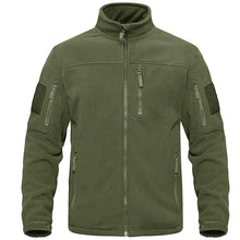 将图片加载到图库查看器，Dark Blue Warm Multi-Pockets Outdoor Tactical Fleece Jacket Soft Unique Style Jacket Work Coats Men's Windbreaker Jacket Sport Hiking Coat For Winter And Autumn
