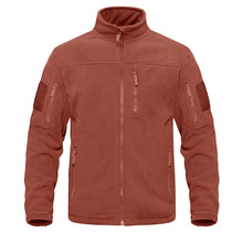 将图片加载到图库查看器，Dark Blue Warm Multi-Pockets Outdoor Tactical Fleece Jacket Soft Unique Style Jacket Work Coats Men's Windbreaker Jacket Sport Hiking Coat For Winter And Autumn
