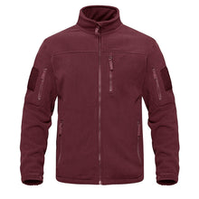将图片加载到图库查看器，Dark Blue Warm Multi-Pockets Outdoor Tactical Fleece Jacket Soft Unique Style Jacket Work Coats Men's Windbreaker Jacket Sport Hiking Coat For Winter And Autumn
