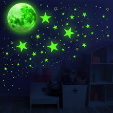 Load image into Gallery viewer, Dark Star Glow and Moon Wall Sticker
