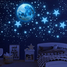 Load image into Gallery viewer, Dark Star Glow and Moon Wall Sticker
