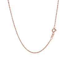 Load image into Gallery viewer, 14k Rose Gold Singapore Chain 1.0mm
