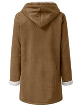 Load image into Gallery viewer, Full Size Pocketed Long Sleeve Hooded Toggle Jacket – Stylish &amp; Functional Outerwear for Women
