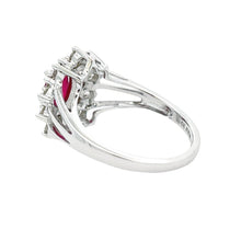 Load image into Gallery viewer, 1.65ct Ruby Diamond Ring 14KT White Gold
