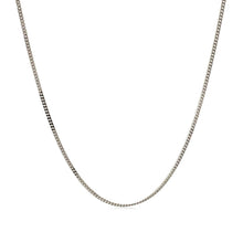 将图片加载到图库查看器，10k White Gold Gourmette Chain 1.0mm
