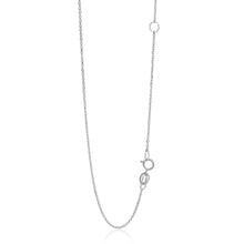 将图片加载到图库查看器，14k White Gold Adjustable Cable Chain 1.1mm

