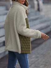 Load image into Gallery viewer, Unique Autumn Leopard Color Block Zip-Up Jacket Trendy Lightweight Jacket with Pockets Charming Winter Jacket
