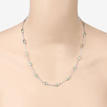 Load image into Gallery viewer, 6.30 Carat Genuine Peridot .925 Sterling Silver Necklace
