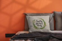 将图片加载到图库查看器，Decorative Linen Cotton Pillow Case Green Throw Pillowcase Outdoor Throw Pillow Cases Decorative Cushion Cover Cotton Linen Farmhouse Home Decor For Couch Sofa Bedroom Farmhouse Style Cushion Cover
