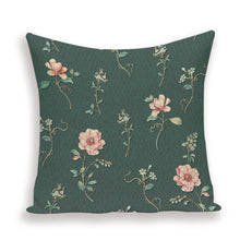 Load image into Gallery viewer, Decorative Plant Flower Throw Pillow Cover Soft Linen Cushion Cover For Living Room Couch Sofa Patio Outdoor Home Decor  Decorative Plant Flower Throw Pillow Covers For Couch Sofa Bed Modern Quality Design Cushion Cover 45x45cm
