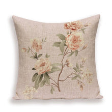 Load image into Gallery viewer, Decorative Plant Flower Throw Pillow Cover Soft Linen Cushion Cover For Living Room Couch Sofa Patio Outdoor Home Decor  Decorative Plant Flower Throw Pillow Covers For Couch Sofa Bed Modern Quality Design Cushion Cover 45x45cm
