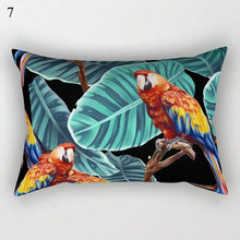Load image into Gallery viewer, Decorative Throw Pillows Tropical Plants Pillow Cover Polyester Pillow Covers With Flowers And Plants Tropical Style Linen Throw Pillow Covers Decoration Pillowcase Cushions Home Decor
