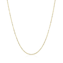 Load image into Gallery viewer, 14k Yellow Gold Singapore Chain 0.8mm
