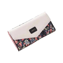 Load image into Gallery viewer, Delightful Small Floral PU Leather Money Purse For Women And Girls Fashion Designer Buckle Wallets for Female
