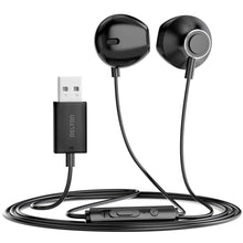 Load image into Gallery viewer, Delton 10E USB A Wired Computer Headset with Microphone  8ft Long Cord Wired
