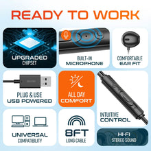 Load image into Gallery viewer, Delton 10E USB A Wired Computer Headset with Microphone  8ft Long Cord Wired
