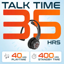 Load image into Gallery viewer, Delton 50X Noise Canceling Bluetooth or Auto Pair USB Dongle Headset with Charging Dock

