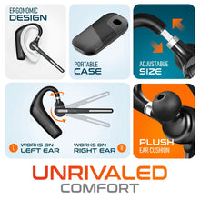 Load image into Gallery viewer, Delton 90X Wireless Bluetooth Headset with Noise Cancelling Mic and Charging Case
