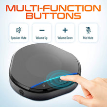 将图片加载到图库查看器，Delton C3900 USB Conference Speaker and Microphone, AI Noise Reduction, 5W Speaker, 16 ft Pickup Distance, 360Â° Voice Pickup Conference Speaker for Office, Home, Online Meetings and More - Black
